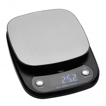 TFA Dostmann APPLE PIE digitale keukenweegschaal, 5 kg capaciteit, 1 g verdeling, antraciet 50.2005.10
