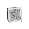 TFA Dostmann 95.2019.54 Digitale thermo-hygrometer 3-delige set voor binnenklimaatbewaking, Wit/Zilver