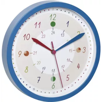 TFA Dostmann 60.3058.06.90 Kwarts wandklok 308 mm Blauw