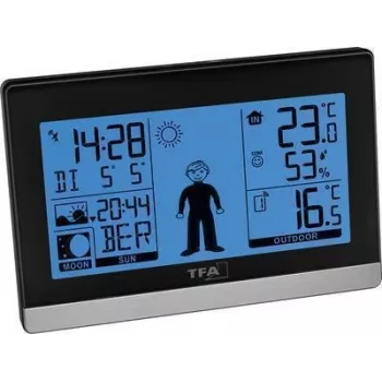 TFA Dostmann Weather Boy Draadloos weerstation, Zwart 35.010832