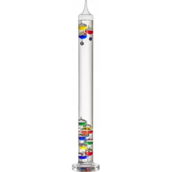 TFA Dostmann Galileo Galilei Vloeistofthermometer, meerkleurig glas, 18-26°C, vrijstaand 18.1017.01.54
