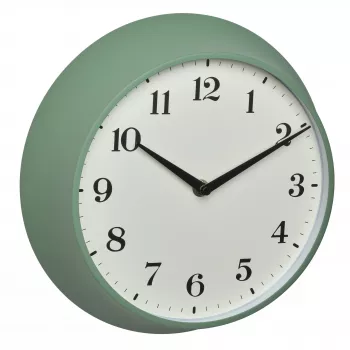 TFA Dostmann 60.3540.04 Radiowandklok met thermometer en hygrometer, Mintgroen