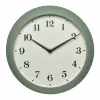 TFA Dostmann 60.3540.04 Radiowandklok met thermometer en hygrometer, Mintgroen