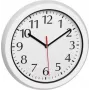 TFA Dostmann 60.3542.02 Radiowandklok 30 cm Wit Spatwaterdicht voor badkamer