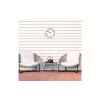 TFA Dostmann 60.3542.02 Radiowandklok 30 cm Wit Spatwaterdicht voor badkamer