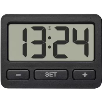 TFA Dostmann 60.2035.01 Kwarts tafelklok Zwart