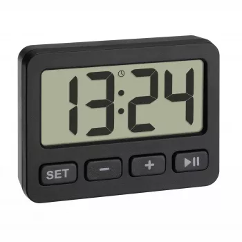 TFA Dostmann 60.2036.01 Quartzhorloge zwart