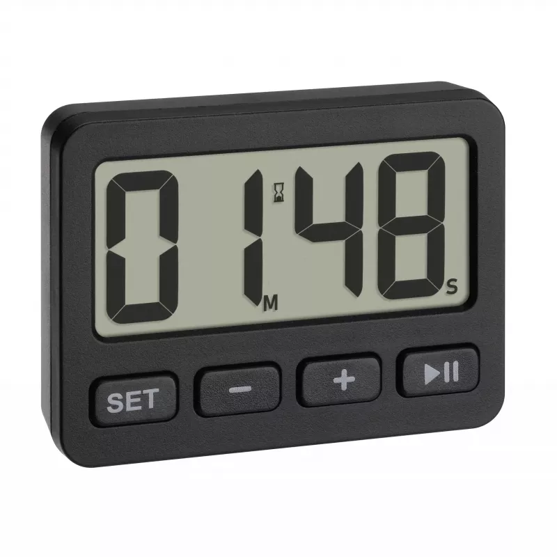 TFA Dostmann 60.2036.01 Quartzhorloge zwart