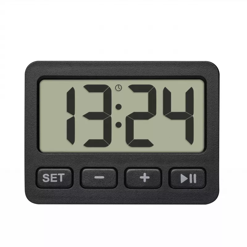 TFA Dostmann 60.2036.01 Quartzhorloge zwart