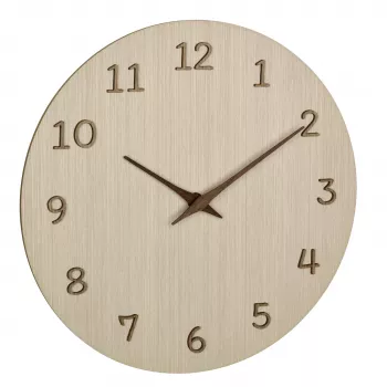TFA Dostmann 60.3072.01 Quartzwandklok 298 mm licht hout