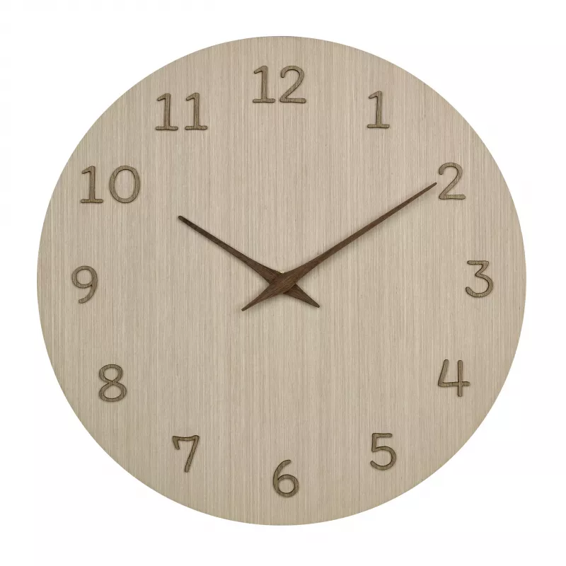 TFA Dostmann 60.3072.01 Quartzwandklok 298 mm licht hout