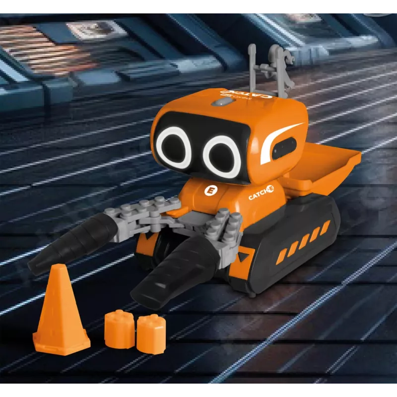 Revell RCCatch-E op afstand bestuurbare robot met grijparm, 2,4 GHz, wit/oranje/zwart 24701