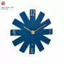 TFA Dostmann 60.3020.06 Middernachtblauwe wandklok met slepende seconde 400mm