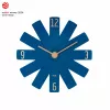 TFA Dostmann 60.3020.06 Middernachtblauwe wandklok met slepende seconde 400mm