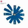 TFA Dostmann 60.3020.06 Middernachtblauwe wandklok met slepende seconde 400mm
