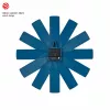 TFA Dostmann 60.3020.06 Middernachtblauwe wandklok met slepende seconde 400mm