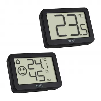 TFA Dostmann Thermo-/hygrometer zwart 95.2020.01