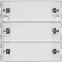 Gira KNX RF Tastsensor 3-voudig System 55, zuiver wit glanzend 510300