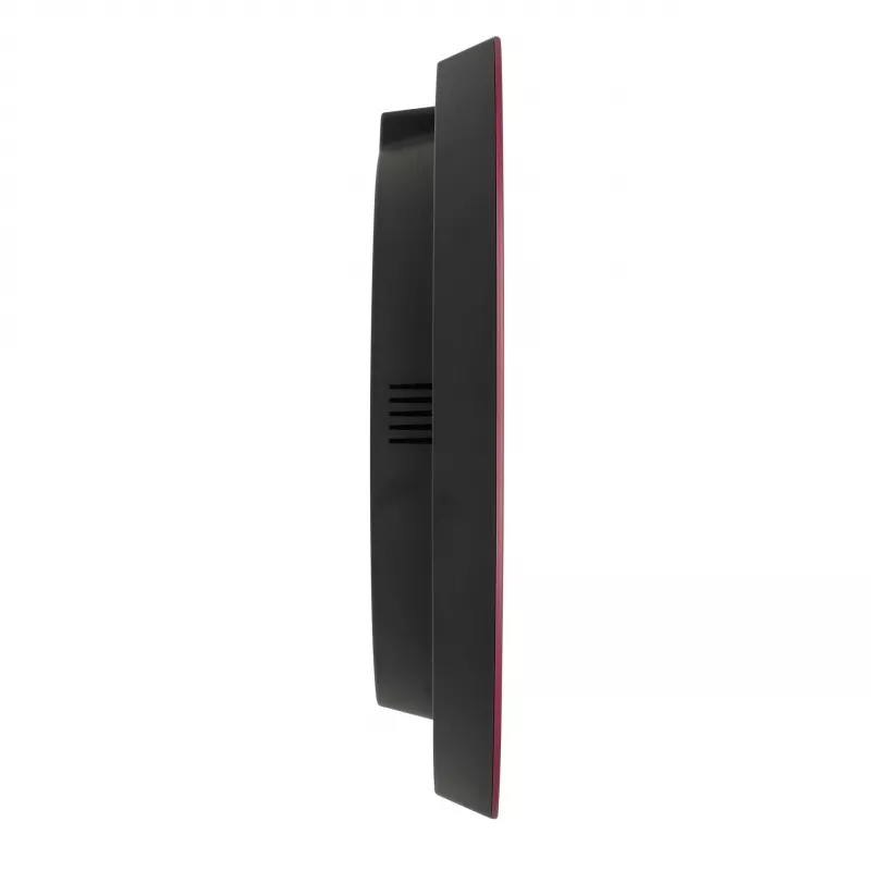 TFA Dostmann 60.3554.05 Draadloze wandklok, rood, 320 mm diameter