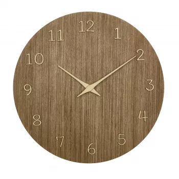 TFA Dostmann 60.3072.23 Quartzwandklok 298 mm donker hout