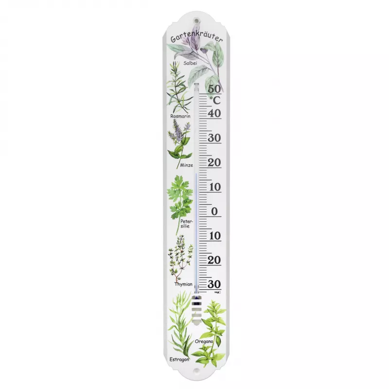 TFA Dostmann Analoge binnen-/buitenthermometer wit, groen 12.3040.21