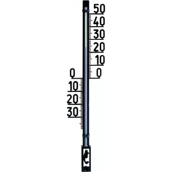 TFA Dostmann Grote analoge buitenthermometer, zwart 12.6003.01.90