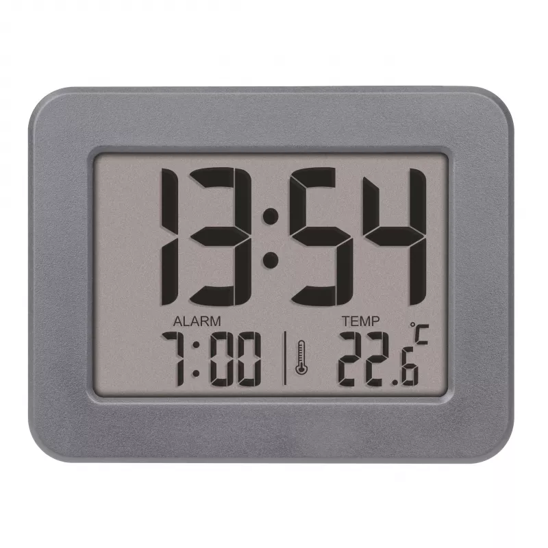 TFA Dostmann 60.2044.10 Quartzhorloge grijs met enkelalarm