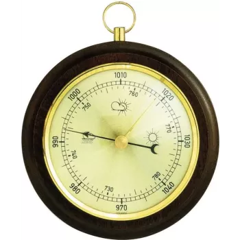 TFA Dostmann Analoge wandbarometer 29.4001, houten behuizing, 960-1060 hPa