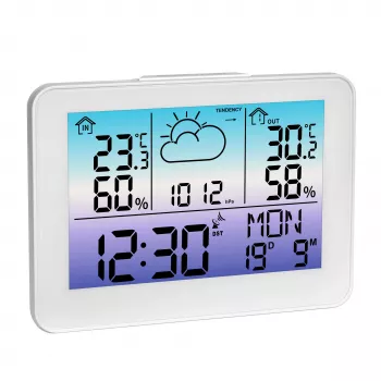 TFA METEO Sky draadloos weerstation met 12-uursvoorspelling, maanfase en buitensensor 35.1175.02