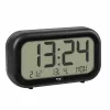 TFA Dostmann 60.2052.01 quartz-wekker zwart extra luid alarm groot display