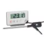TFA Dostmann 30.1033 digitale thermometer met min/max-geheugen, wit/zilver