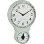 TFA Dostmann 60.3073.20 quartz mechanische wandklok 196 mm x 58 mm mint