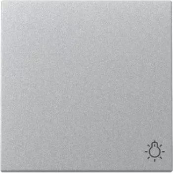 Gira wipschakelaar 328526 lichtsymbool System 55 aluminium