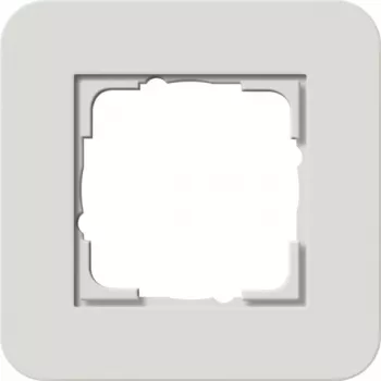 Gira System 55 afdekraam, 1-voudig, lichtgrijs/antraciet 0211421