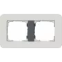 Gira System 55 afdekraam 2-voudig lichtgrijs / antraciet 0212421
