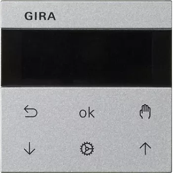 Gira System 3000 jaloezie- en tijdschakelklok-display, reinwit 536626