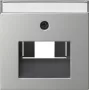 Gira System 55 afdekplaat voor UAE/IAE- en netwerkdozen, geborsteld edelstaal 0284600
