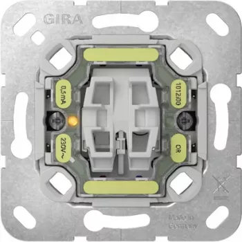 GIRA 312200 taster-controle uit 2-polig inzet tasterschakelaar-inzet, 2-polig, uit-schakelaar