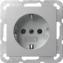 GIRA 418026 SCHUKO stopcontact System 55 inbouw aluminium
