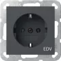 Gira System 55 Schuko stopcontact met EDV-opdruk, 16 A, reinwit glanzend 445828