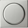 Gira System 55 afdekplaat met draaiknop voor dimmer en potentiometer, edelstaal 0650600