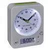 TFA Dostmann radiowekker 60.1511.02 wit met lichtgevende wijzers