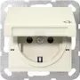 GIRA 441401 SCHUKO-stopcontact met klapdeksel, System 55, crèmewit