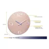 TFA Dostmann design radiowandklok Contour, oudroze/wit (60.3536.16)
