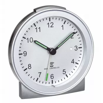 TFA Dostmann 60.1517.54 radiowekker analoog zilver