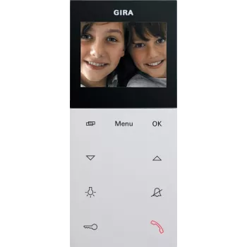 Gira 123927 video-binnenpost AP Plus System 55 zuiverwit mat