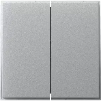 Gira TX_44 2-voudige wipafdekking, recht, aluminium 349565
