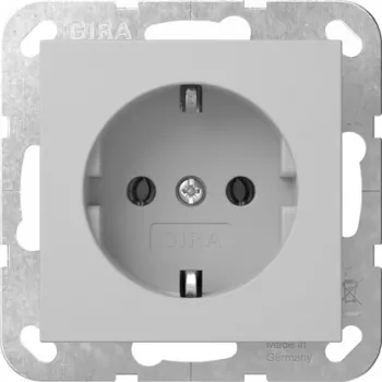 Gira System 55 SCHUKO-stopcontact-inzet, grijs 4466015