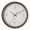 TFA Dostmann 60.3547.10 draadloze wandklok 22,3 cm grijs koper