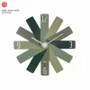 TFA Dostmann 60.3020.04 quartz wandklok 400 mm olijfgroen slepende secondewijzer